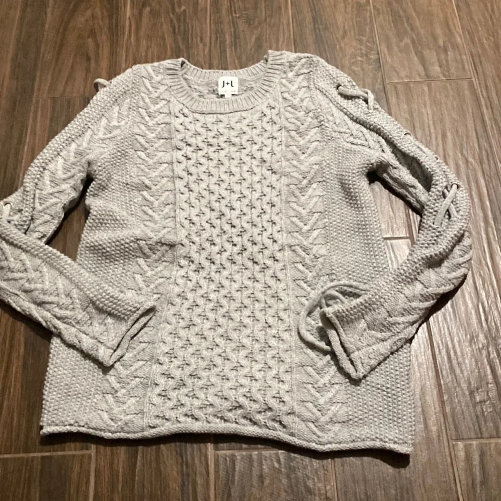 John and Jenn sweater gray